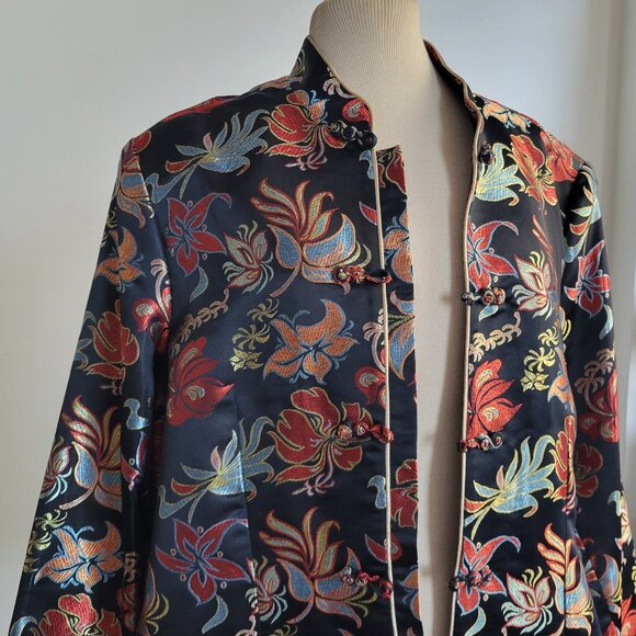 Source Unknown Jackets & Blazers - Handmade Asian Oriental Silk Blend Women’s Jacket (Size: Small to Medium)